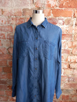 DAVID JONES denim shirt dress