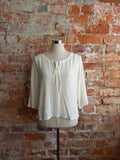 GRAYDAWN soft cotton blouse