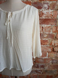 GRAYDAWN soft cotton blouse