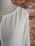 GRAYDAWN soft cotton blouse