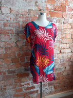 TROPICAL cotton shift dress