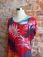 TROPICAL cotton shift dress