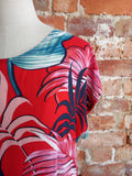 TROPICAL cotton shift dress